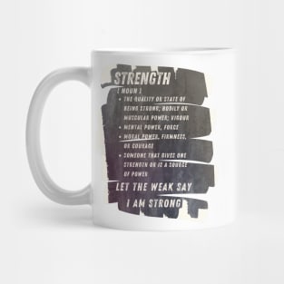 Strength definition with Bible Verse Mug